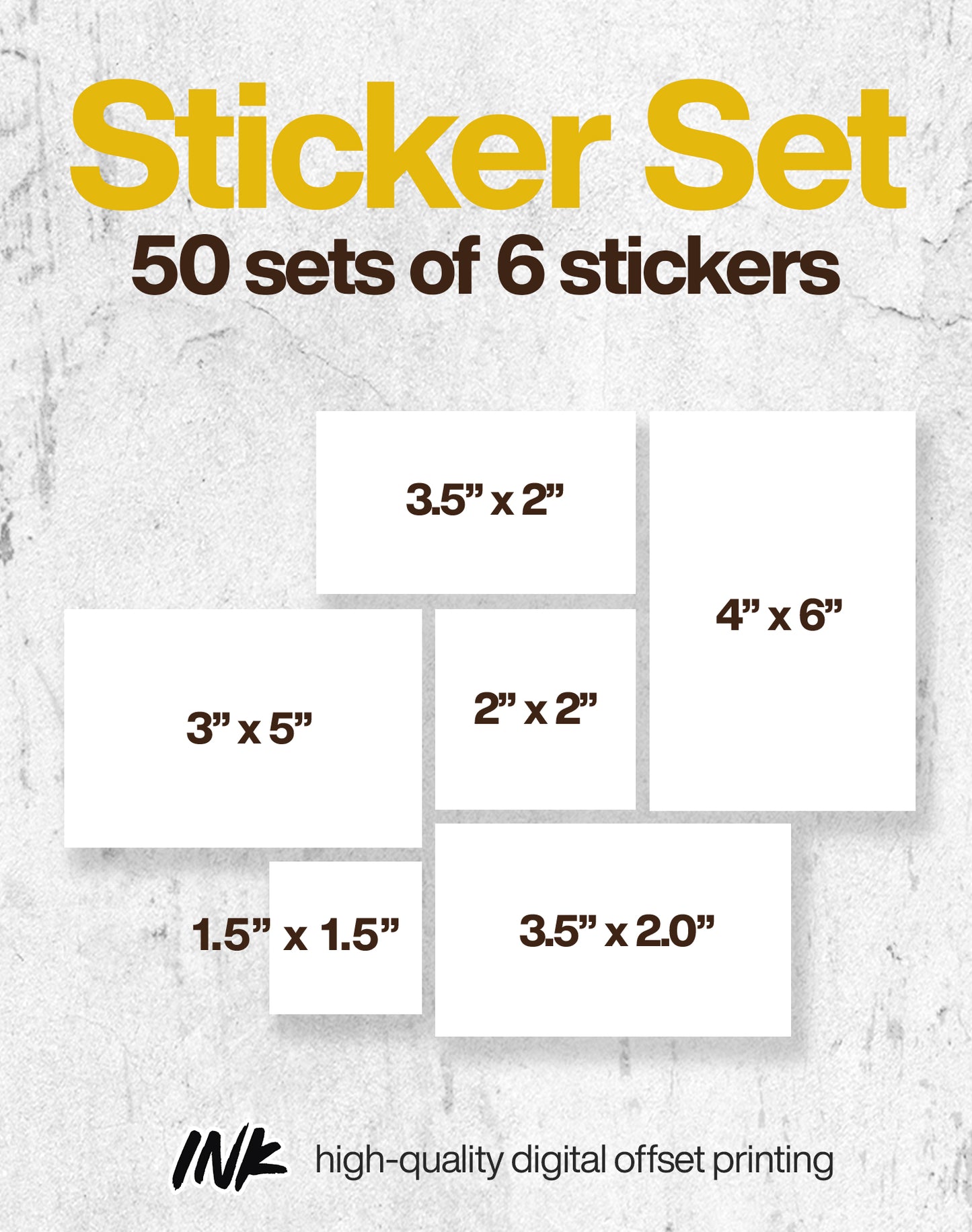 Sticker Set Set no. 1 (50 sets)