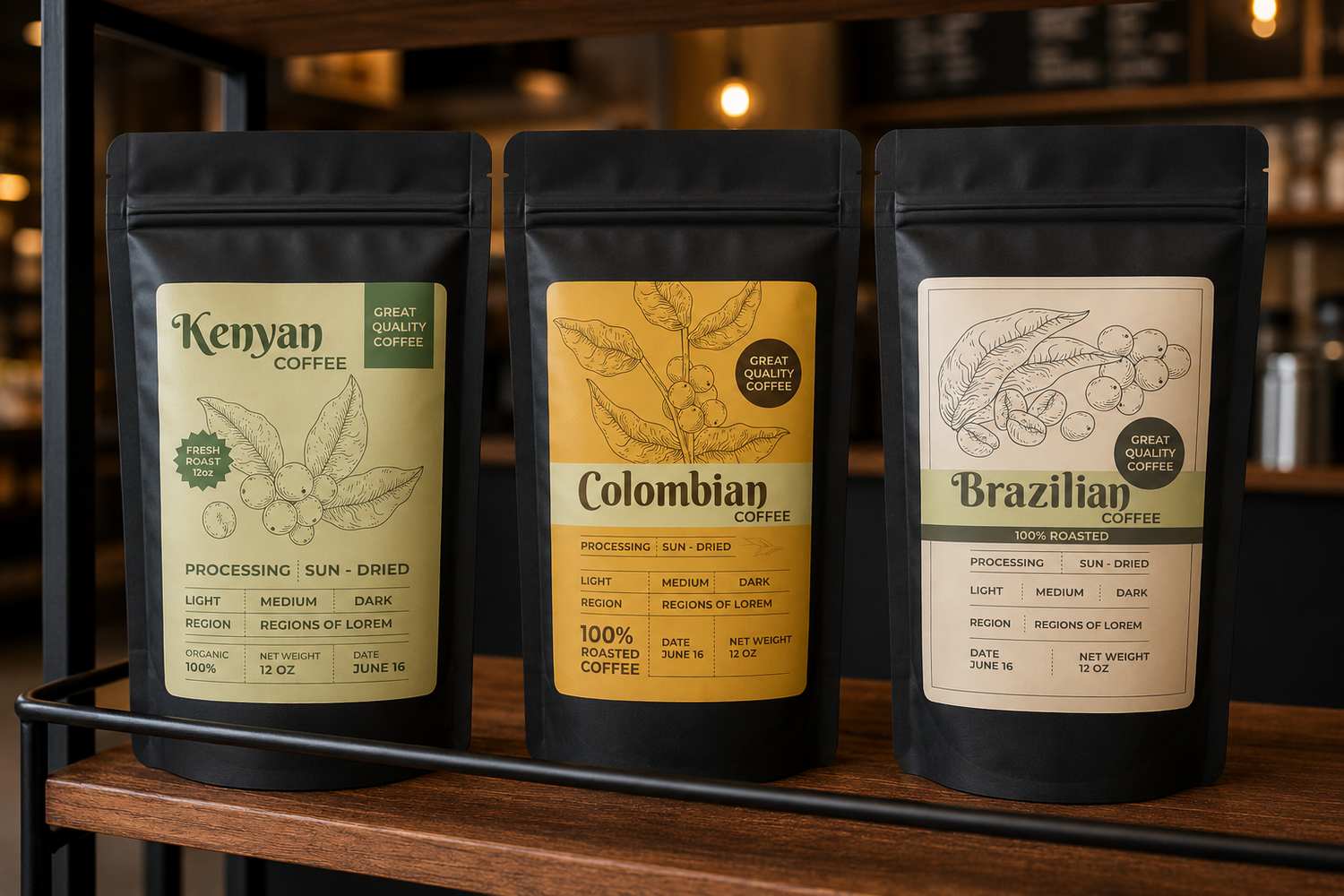Sticker Labels for pouches