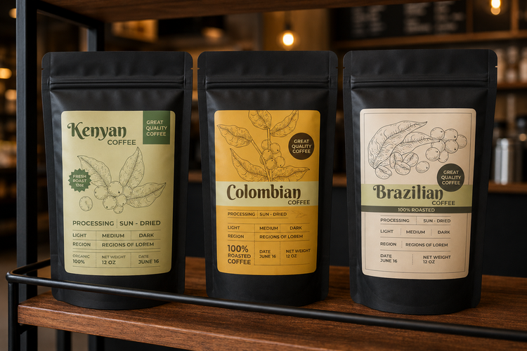 Sticker Labels for pouches