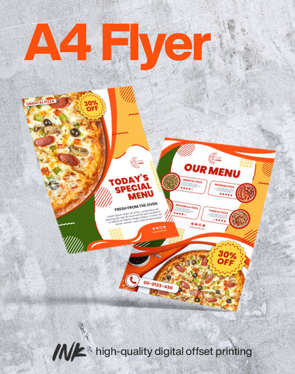 A4 Flyer (200 pcs.), Front & Back Print