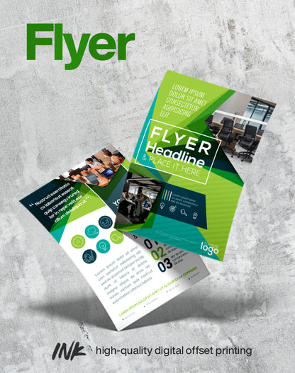 Flyer (half-letter size) 8.5" x 5.5" (200 pcs.), Front & Back Print