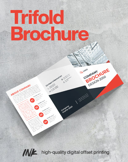 Trifold Brochure (7 x 8.5 inches) 1,500 pcs.