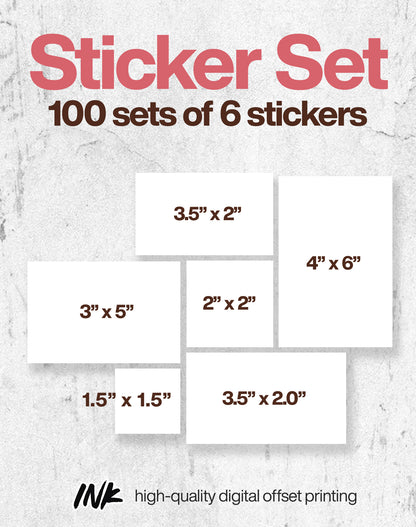 Sticker Set Set no. 1 (100 sets)