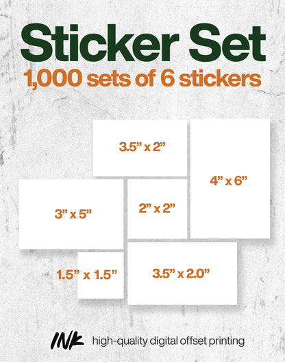 Sticker Set Set no. 1 (1,000 sets)