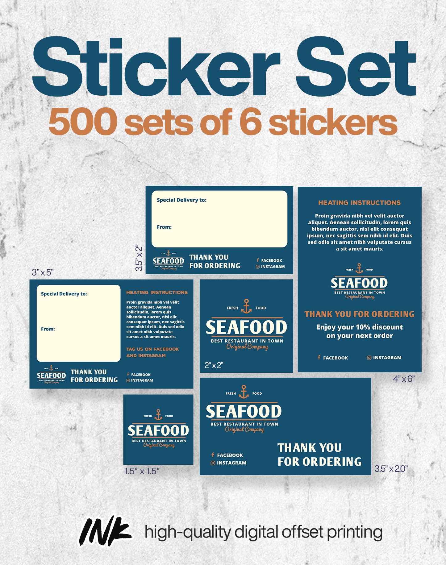 Sticker Set Set no. 1 (500 sets)