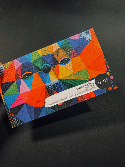 U-03: Linen Texture Card