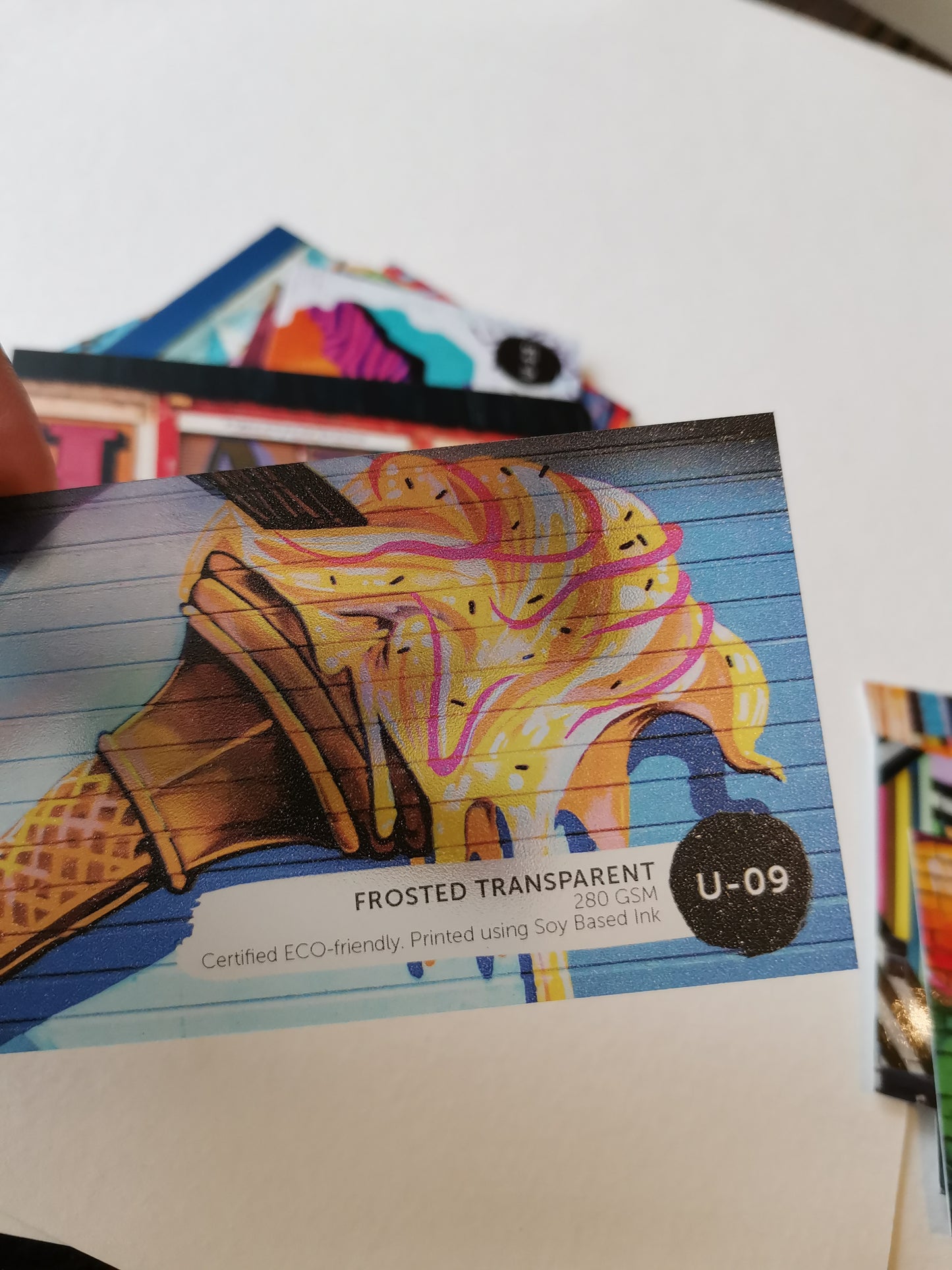 U-09: Transparent Frosted Card