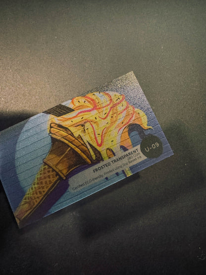 U-09: Transparent Frosted Card