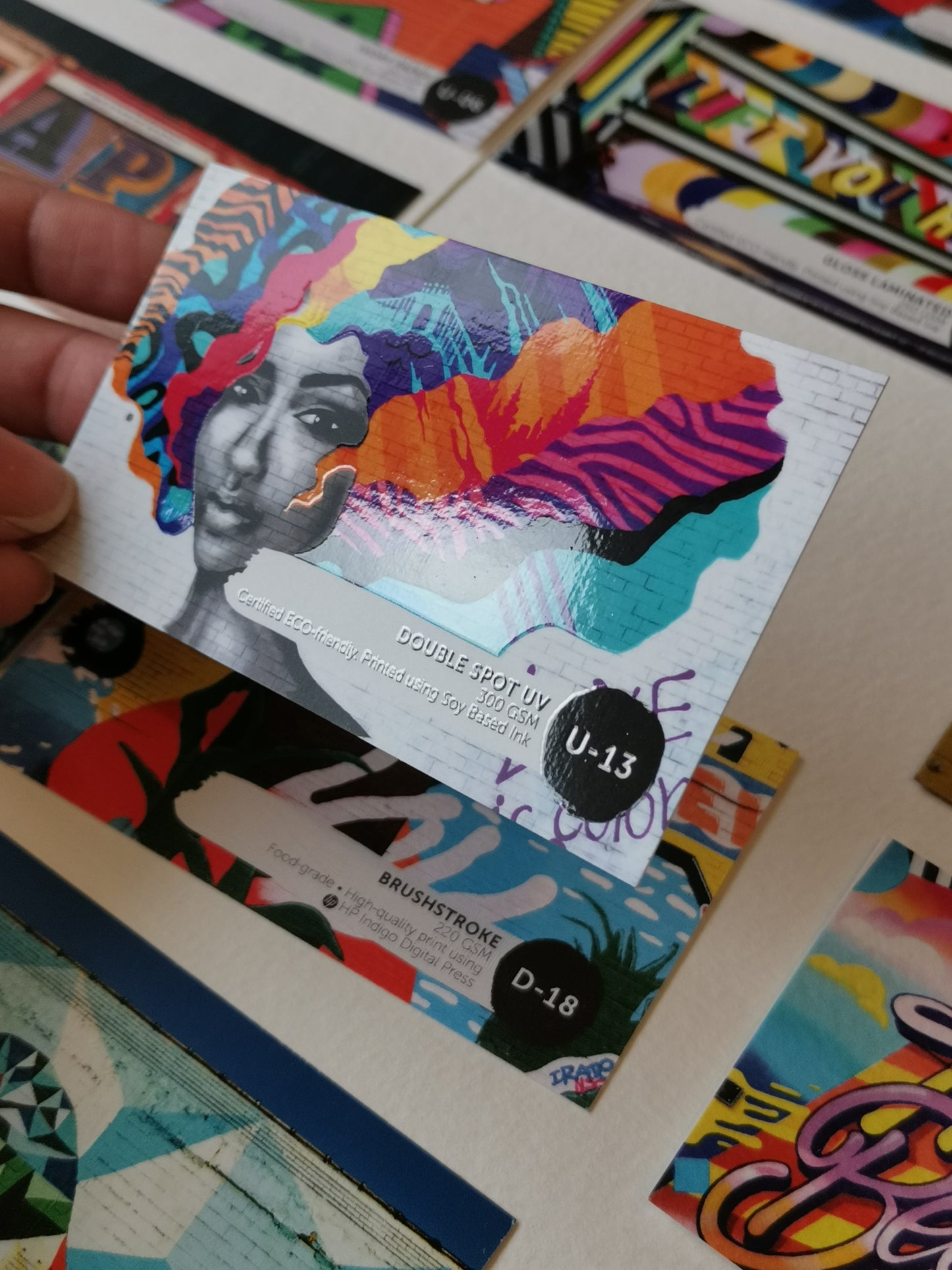 U-13: Double Spot UV Cards